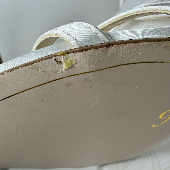 Jessica Simpson JS-Stassey-B White Matte Satin Bridal Heels 9.5 M - Picture 13 of 16